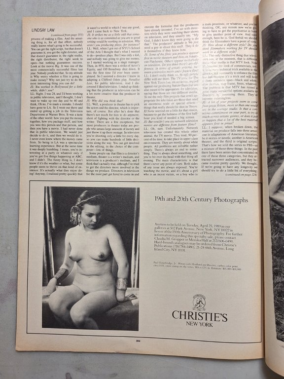 ANDY WARHOL INTERVIEW MAGAZINE,April 1989 - ROBERT DOWNEY JR. | Immagine Gallery 5