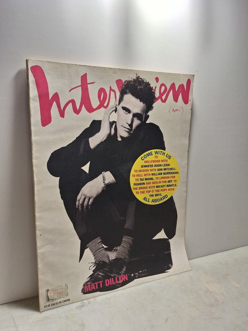 ANDY WARHOL INTERVIEW MAGAZINE,April 1991 - MATT DILLON | Immagine principale