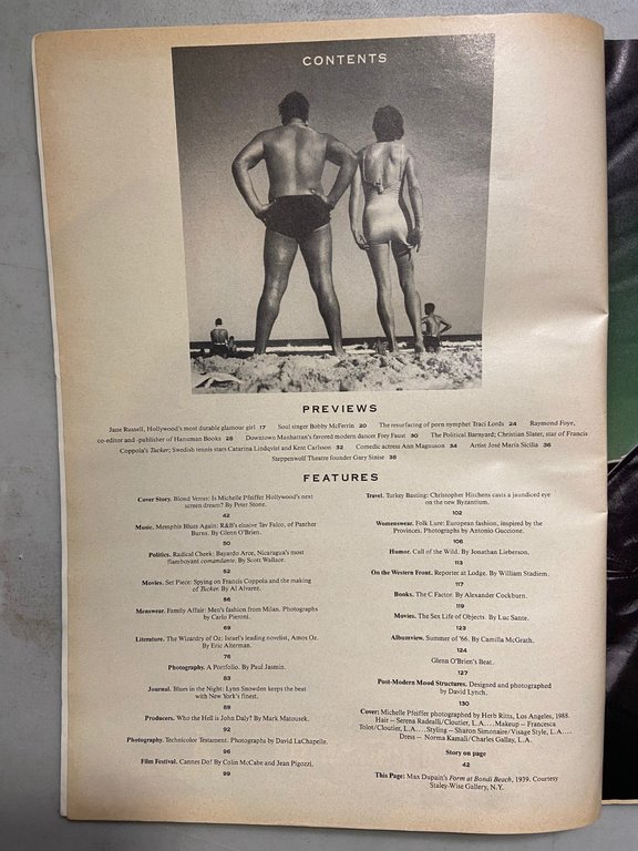 ANDY WARHOL INTERVIEW MAGAZINE,August 1988- MICHELLE PFEIFER | Immagine Gallery 2