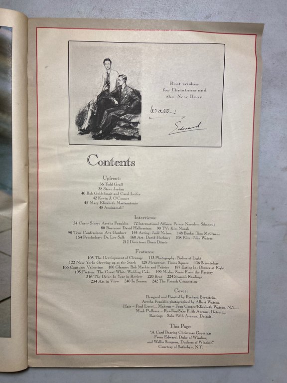 ANDY WARHOL INTERVIEW MAGAZINE,December 1986-ARETHA FRANKLIN | Immagine Gallery 2