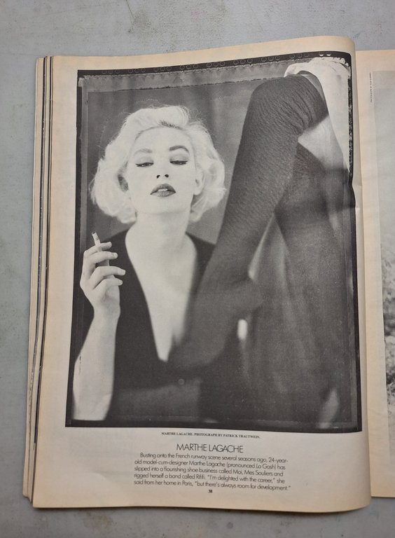 ANDY WARHOL INTERVIEW MAGAZINE,December 1987- ANJELICA HUSTON | Immagine Gallery 3