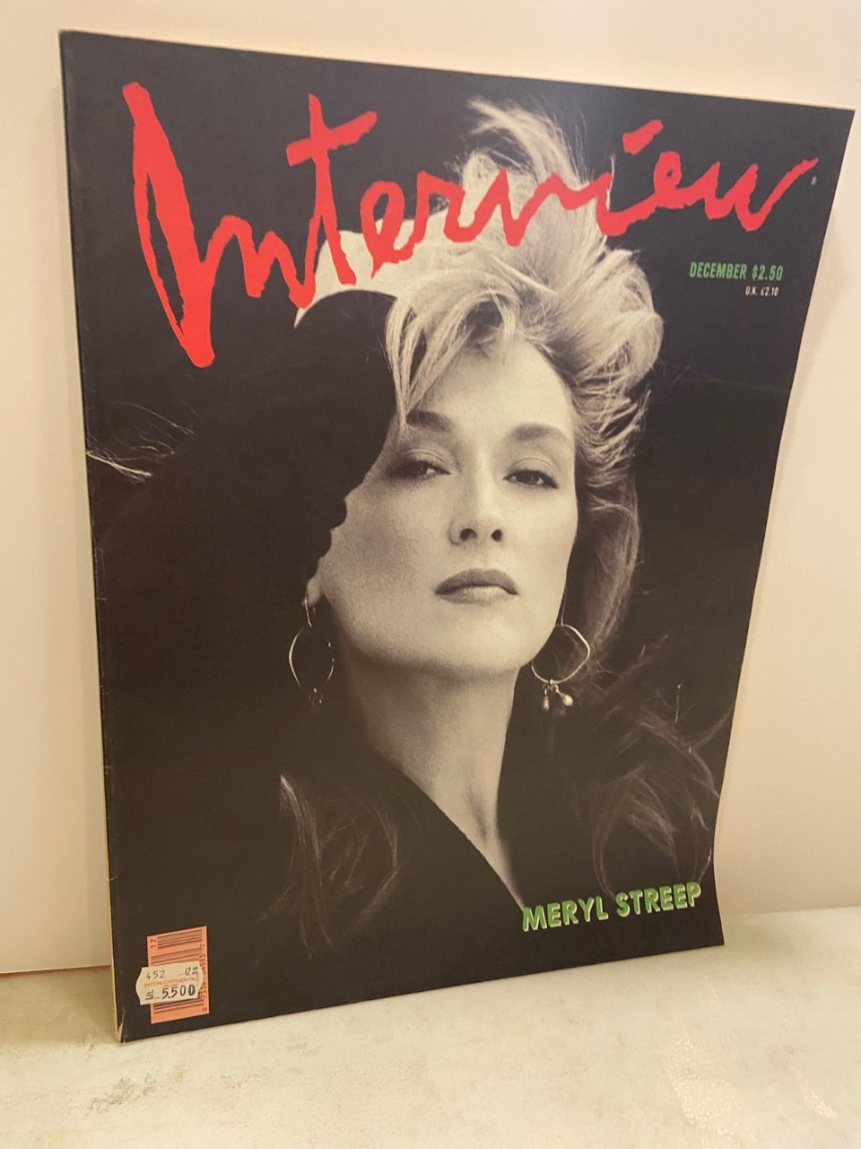 ANDY WARHOL INTERVIEW MAGAZINE,December 1988- MERYL STREEP | Immagine principale