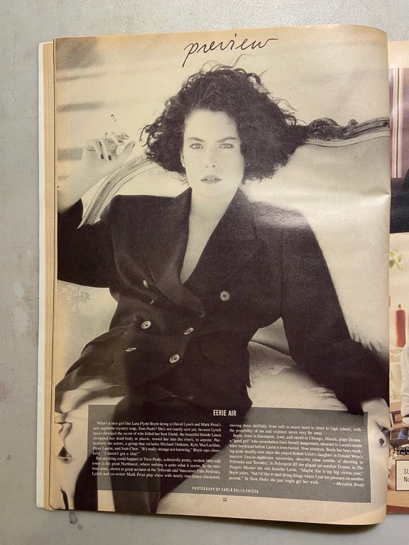 ANDY WARHOL INTERVIEW MAGAZINE,December 1989- JESSICA LANGE | Immagine Gallery 5