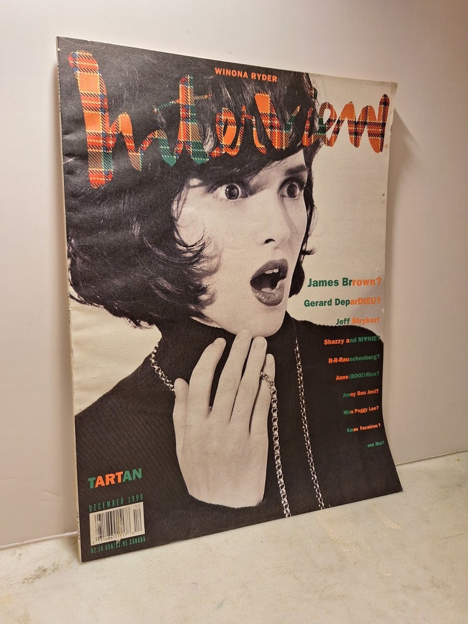 ANDY WARHOL INTERVIEW MAGAZINE,December 1990 - ON KILTER (WINONA RYDER) | Immagine principale