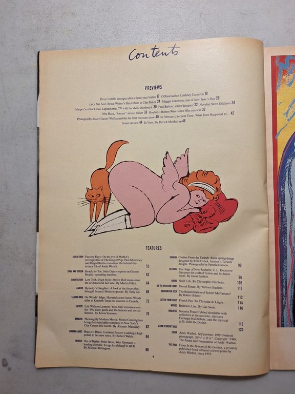 ANDY WARHOL INTERVIEW MAGAZINE,February 1989 - ANDY WARHOL | Immagine Gallery 2