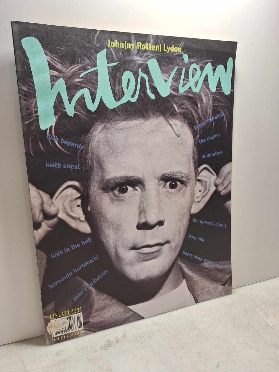 ANDY WARHOL INTERVIEW MAGAZINE,February 1991 - KISS AND TELL-JOHNNY ROTTEN … | Immagine principale