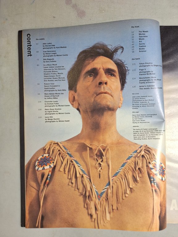 ANDY WARHOL INTERVIEW MAGAZINE,February 1991 - KISS AND TELL-JOHNNY ROTTEN … | Immagine Gallery 2