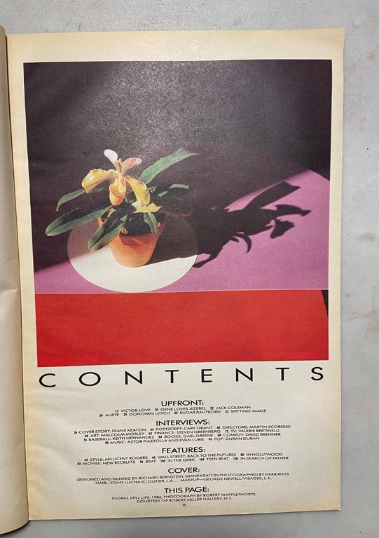 ANDY WARHOL INTERVIEW MAGAZINE,January 1987- DIANE KEATON | Immagine Gallery 2