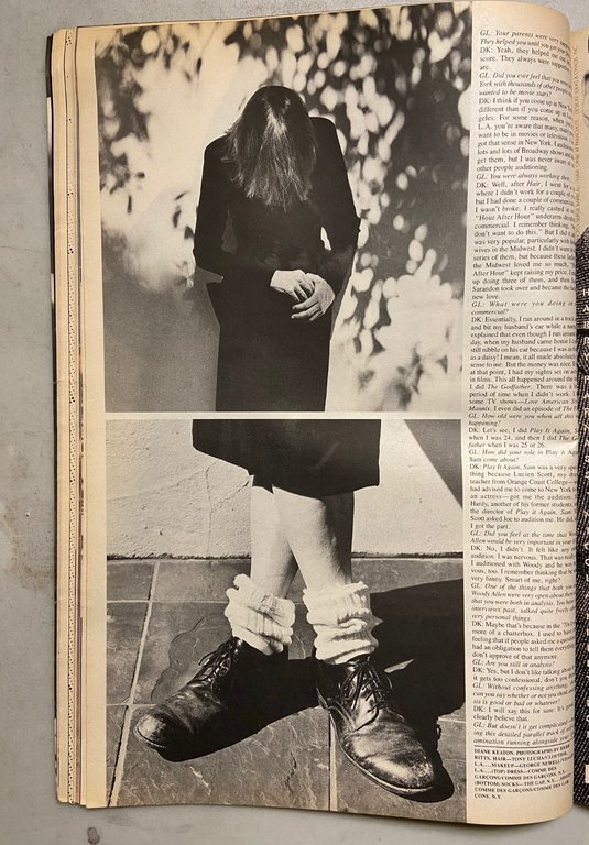 ANDY WARHOL INTERVIEW MAGAZINE,January 1987- DIANE KEATON | Immagine Gallery 5
