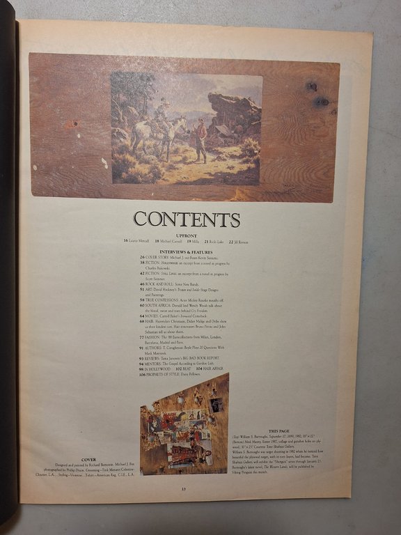 ANDY WARHOL INTERVIEW MAGAZINE,January 1988- MICHAEL J. FOX | Immagine Gallery 2