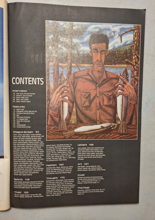 ANDY WARHOL INTERVIEW MAGAZINE,July 1987- HIP SPECIAL/PEE-WEE HERMAN | Immagine Gallery 2