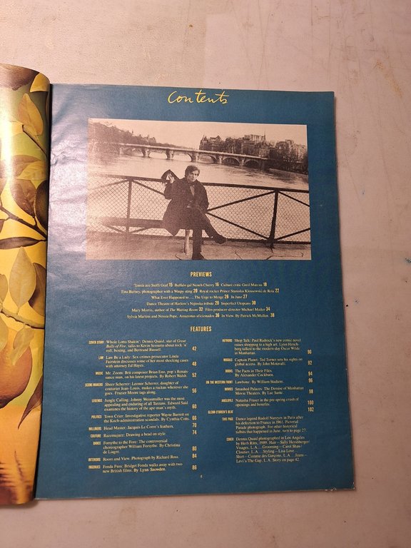 ANDY WARHOL INTERVIEW MAGAZINE,June 1989- DENNIS QUAID | Immagine Gallery 2