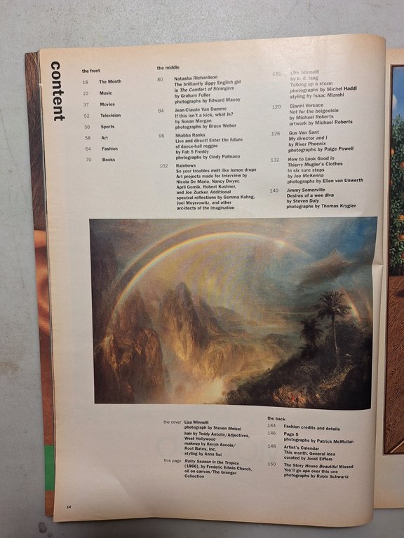 ANDY WARHOL INTERVIEW MAGAZINE,March 1991- POTS O’ GOLD- LIZA MINELLI | Immagine Gallery 2