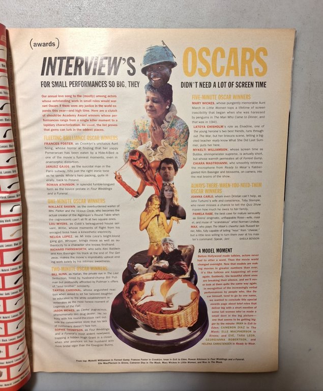 ANDY WARHOL INTERVIEW MAGAZINE,March 1995 - LINDA FIORENTINO | Immagine Gallery 3