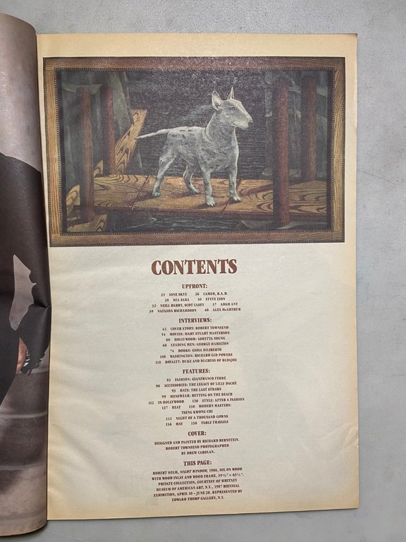 ANDY WARHOL INTERVIEW MAGAZINE,May 1987- ROBERT TOWNSEND | Immagine Gallery 2