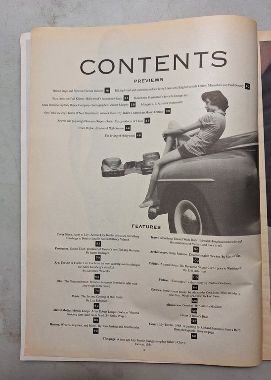 ANDY WARHOL INTERVIEW MAGAZINE,May 1988- LILY TOMLIN | Immagine Gallery 2