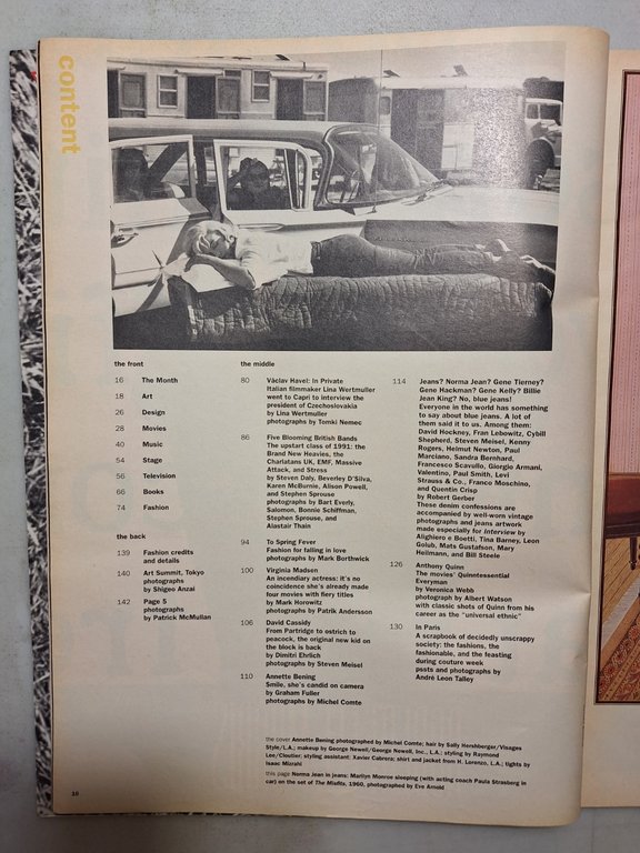 ANDY WARHOL INTERVIEW MAGAZINE, May 1991 - SPRING HAS SPRUNG-ANNETTE … | Immagine Gallery 2