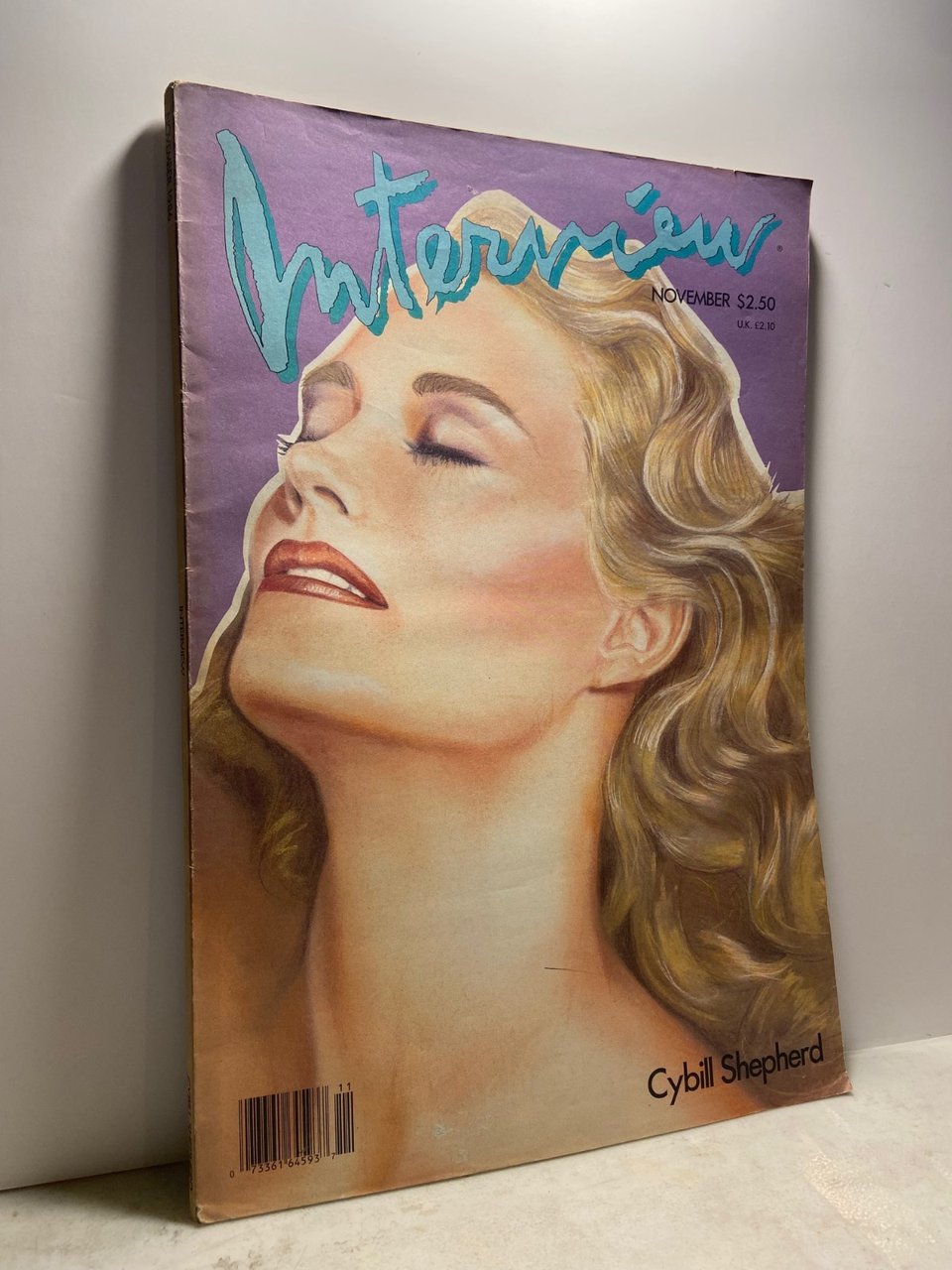 ANDY WARHOL INTERVIEW MAGAZINE,November 1986-CYBILL SHEPHERD | Immagine principale