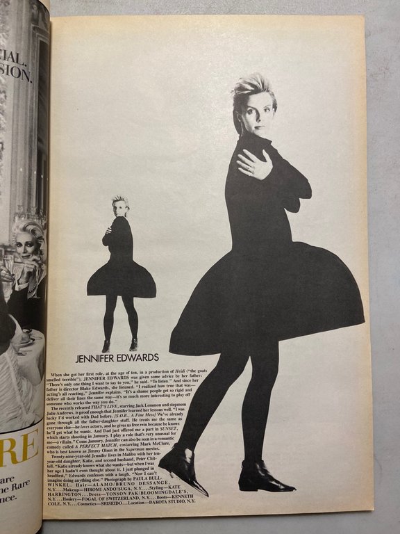 ANDY WARHOL INTERVIEW MAGAZINE,November 1986-CYBILL SHEPHERD | Immagine Gallery 5