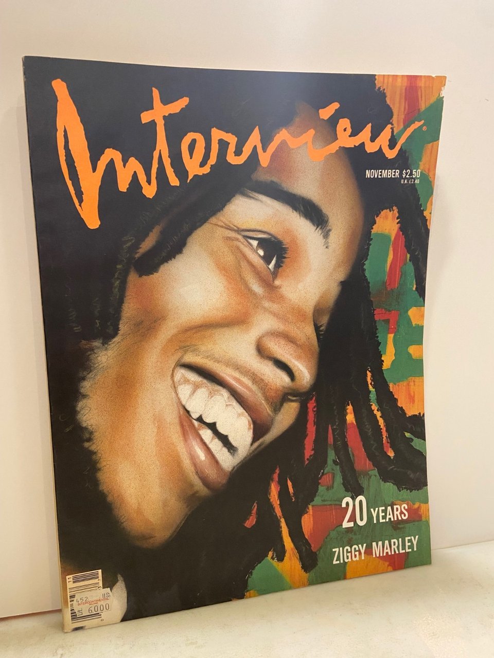 ANDY WARHOL INTERVIEW MAGAZINE,November 1989- ZIGGY MARLEY | Immagine principale
