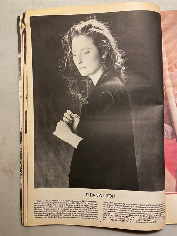 ANDY WARHOL INTERVIEW MAGAZINE,October 1986-ERIC ROBERTS | Immagine Gallery 5