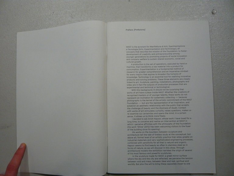 Anish Kapoor,PLACES OF ORIGIN.MONUMENTS FOR THE 21ST CENTURY[mostra MAST Bologna