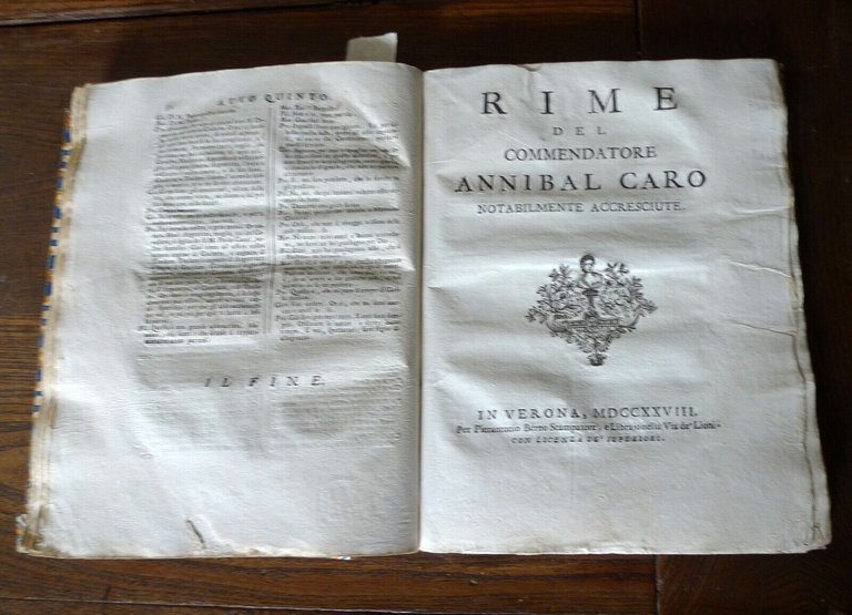 ANNIBAL CARO,L'ENEIDE DI VIRGILIO,LA COMMEDIA DEGLI STRACCIONI,RIME,1728 Berno