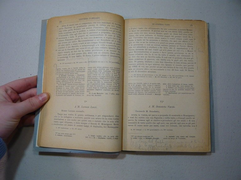 Annibal Caro,LETTERE FAMILIARI (1531-1544),Sansoni, Firenze 1920[Mario Meneghini