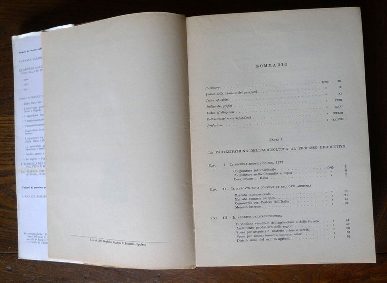ANNUARIO DELL'AGRICOLTURA ITALIANA VOLUME XXVI, 1972 INEA[ECONOMIA AGRARIA