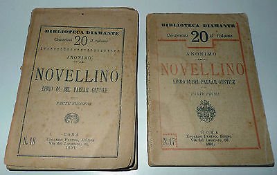 Anonimo,NOVELLINO.LIBRO DI BEL PARLAR GENTILE,1891 Edoardo Perino[coll.DIAMANTE