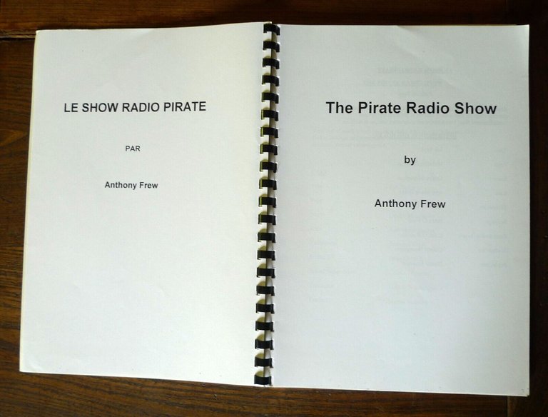 Anthony Frew,THE PIRATE RADIO SHOW,RTE 1999[drama,script,sceneggiatura
