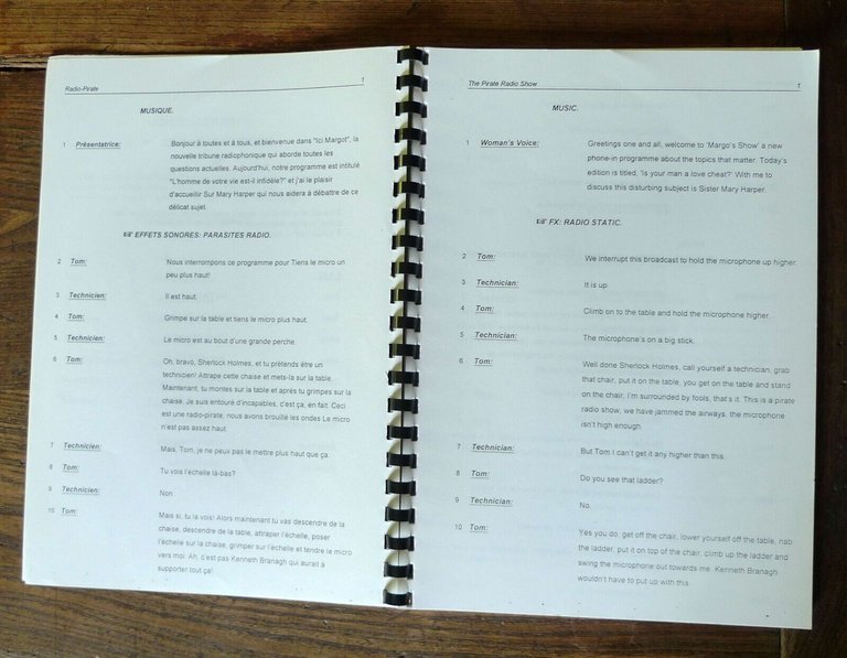 Anthony Frew,THE PIRATE RADIO SHOW,RTE 1999[drama,script,sceneggiatura