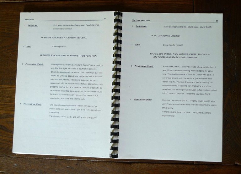 Anthony Frew,THE PIRATE RADIO SHOW,RTE 1999[drama,script,sceneggiatura