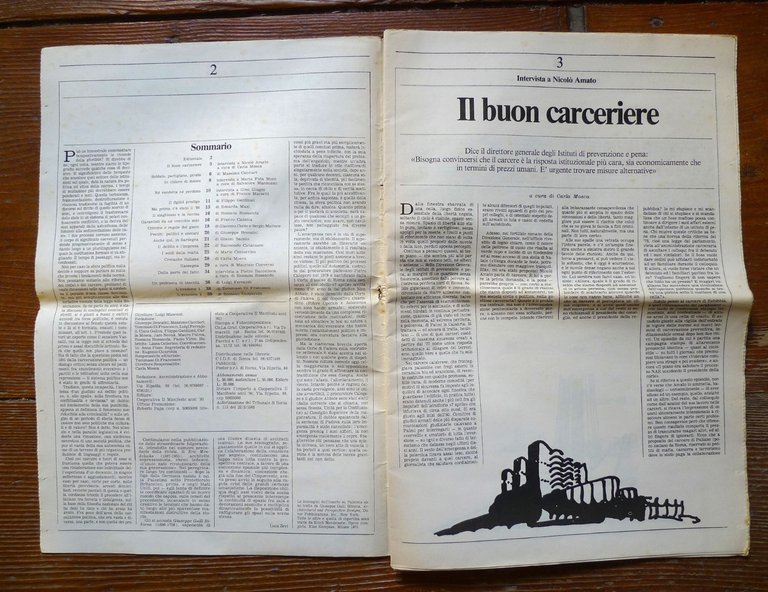 ANTIGONE 6 1986.BIMESTRALE DI CRITICA DELL'EMERGENZA,Manifesto[carceri,mafia | Immagine Gallery 2