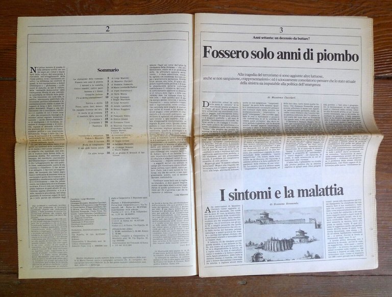 ANTIGONE.BIMESTRALE DI CRITICA DELL'EMERGENZA 1985 Manifesto[carceri,autonomia