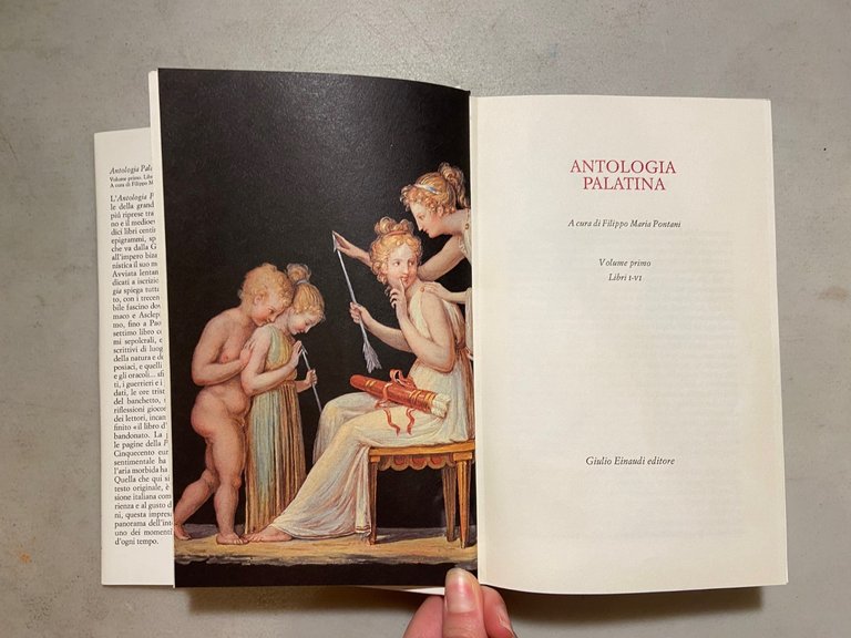 ANTOLOGIA PALATINA, i Millenni Einaudi,1978[A cura di Filippo Maria Pontani | Immagine Gallery 6