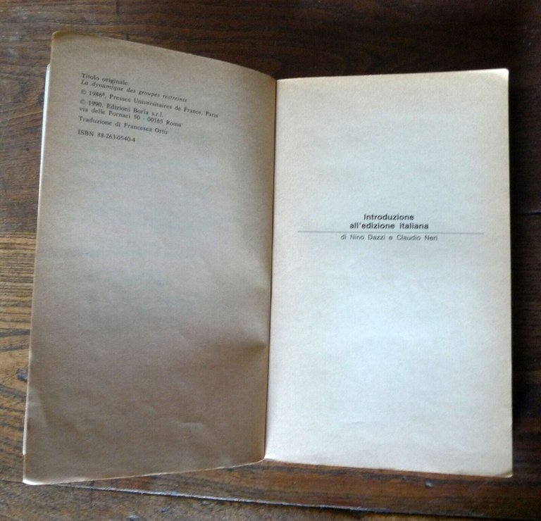 Anzieu/Martin,DINAMICA DEI PICCOLI GRUPPI,1990 Borla[psicologia,psicoanalisi