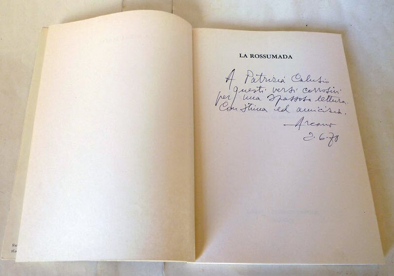 Arcano,LA ROSSUMADA.sessantanoeuv poesij milanes,1978[poesia,dialetto milanese