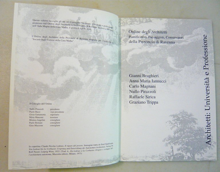ARCHITETTI:UNIVERSITÀ E PROFESSIONE.Atti Convegno Ravenna,2002[architettura