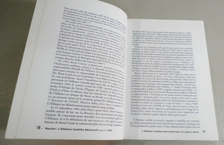 ARCHIVES JUIVES n.34/1 2001[Juifs France,Alliance israélite,storia Ebrei Francia