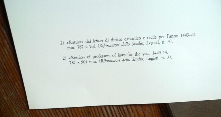 ARCHIVIO DI STATO DI BOLOGNA,EXEMPLA STUDII BONONIENSIS,1988[STUDIO BOLOGNESE