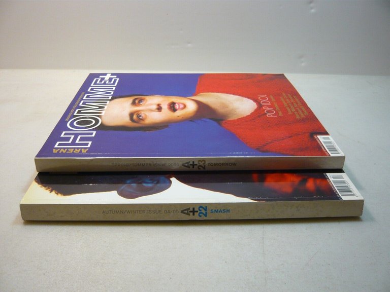 ARENA HOMME PLUS magazine, 2 numeri 2004/2005[moda,Pete Doherty,Amir Khan