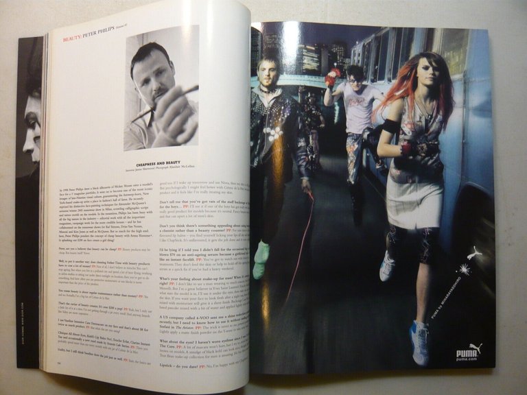 ARENA HOMME PLUS magazine, 2 numeri 2004/2005[moda,Pete Doherty,Amir Khan
