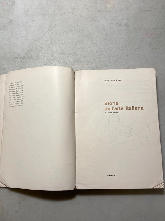 Argan, STORIA DELLL’ARTE ITALIANA, vol. 3 Sansoni 1981 | Immagine Gallery 2