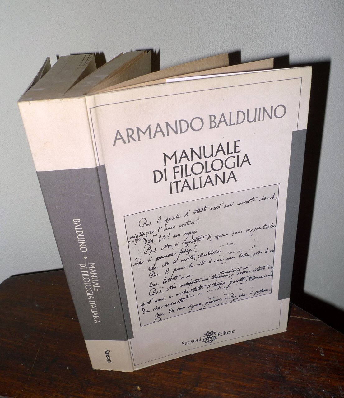 Armando Balduino,MANUALE DI FILOLOGIA ITALIANA,1995 Sansoni