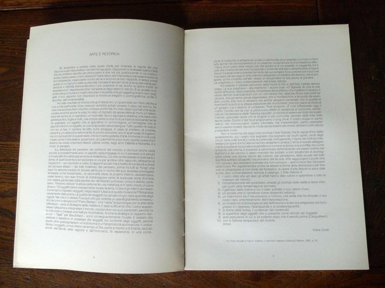 ARTE DEBOLE.IL RESTO,catalogo mostra 1988[ALPEGIANI,ANTINUCCI,GHIAZZA,PAGLIASSO | Immagine Gallery 4