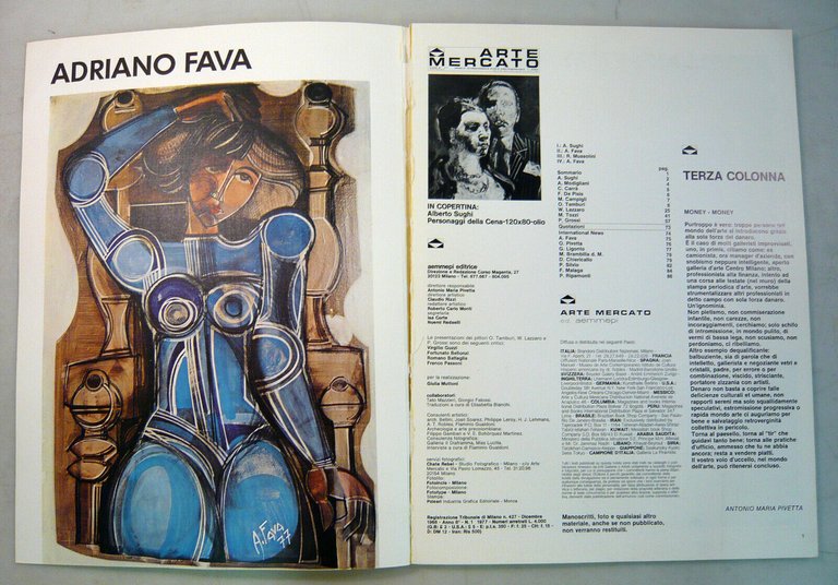 ARTE MERCATO 1/2 1977.Mensile internazionale d'arte contemporanea[Alberto Sughi
