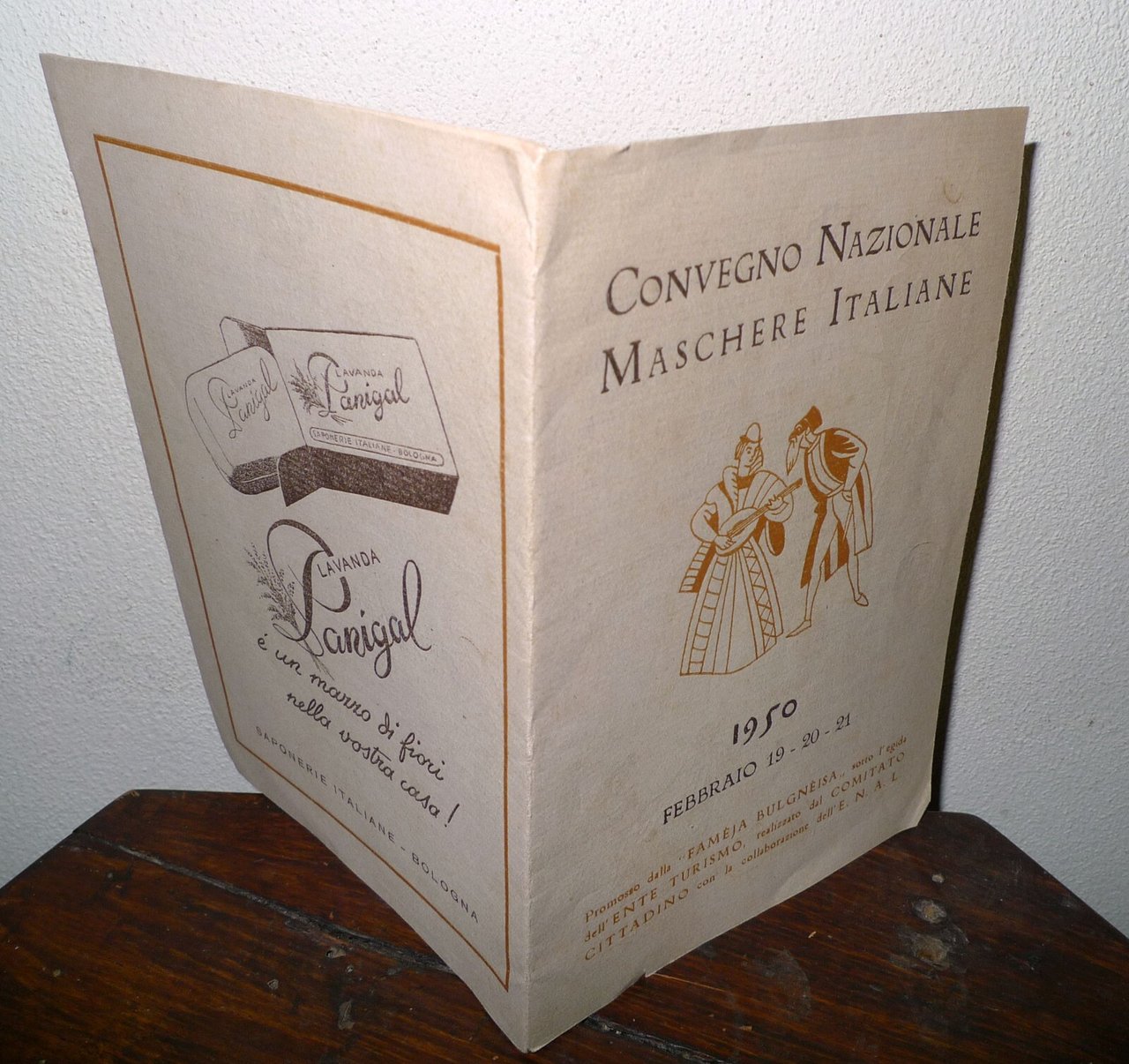 CONVEGNO NAZIONALE MASCHERE ITALIANE,1950 Bologna[FAMÈJA BULGNÈISA,teatro
