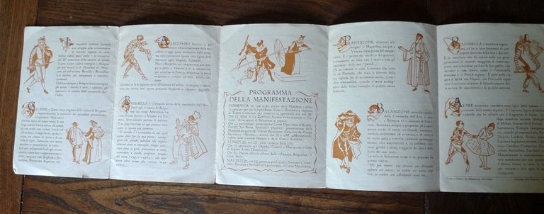 CONVEGNO NAZIONALE MASCHERE ITALIANE,1950 Bologna[FAMÈJA BULGNÈISA,teatro