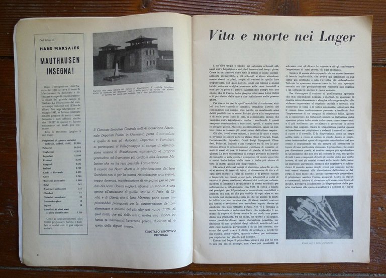 ASS.NAZ.EX DEPORTATI POLITICI IN GERMANIA,L'OBLIO È COLPA,1953[lager,nazismo | Immagine Gallery 3